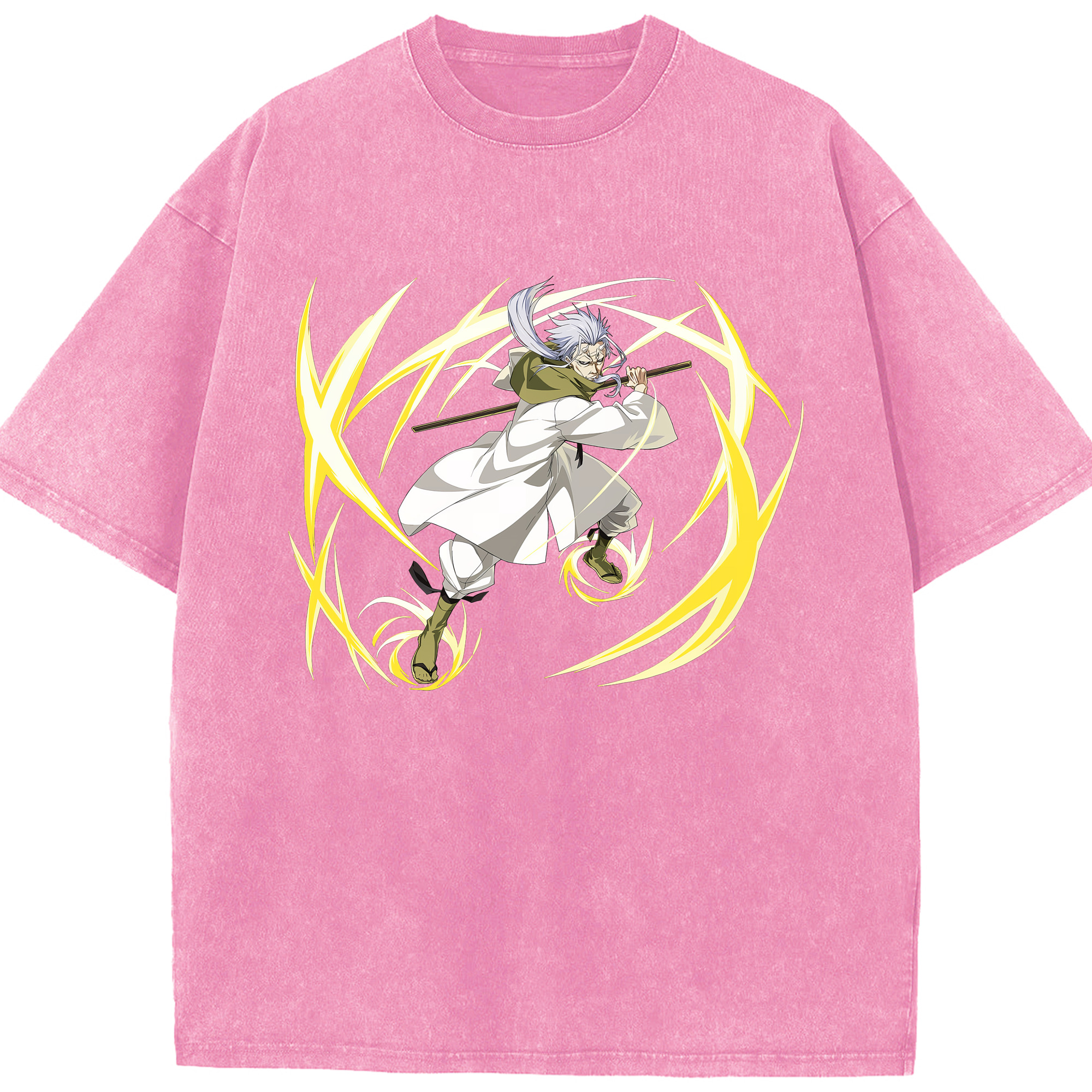 （画像用） 転スラ Regarding Reincarnated to Slime 綿100% ヴィンテージ風 半袖Tシャツ（フロントプリント）